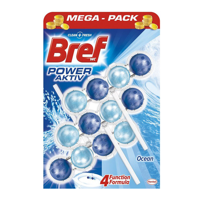 Bref WC Power Aktiv Koszyk 3 x 4 Kulki Ocean