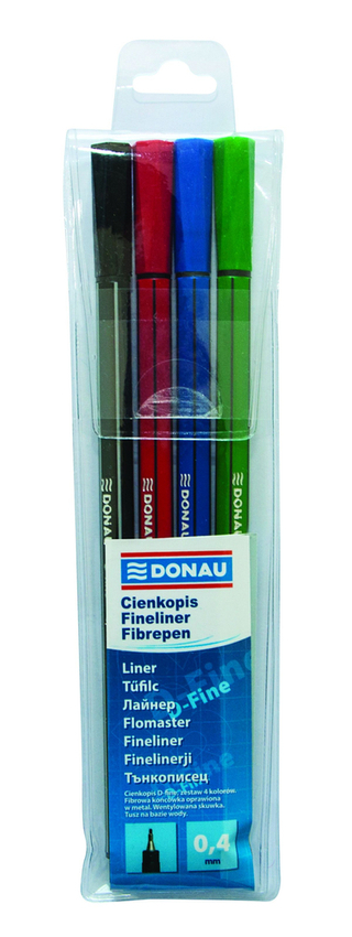 Cienkopis Donau D-Fine 04 mm 4 Szt. Mix Kolorów