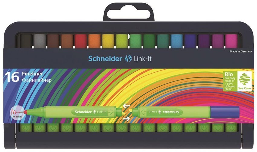 Cienkopis Schneider Link-It 04mm Stojak - Podstawka 16Szt. Mix Kolorów