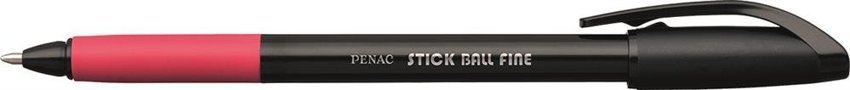 Długopis Penac Stick Ball Fine 07mm Czerwony