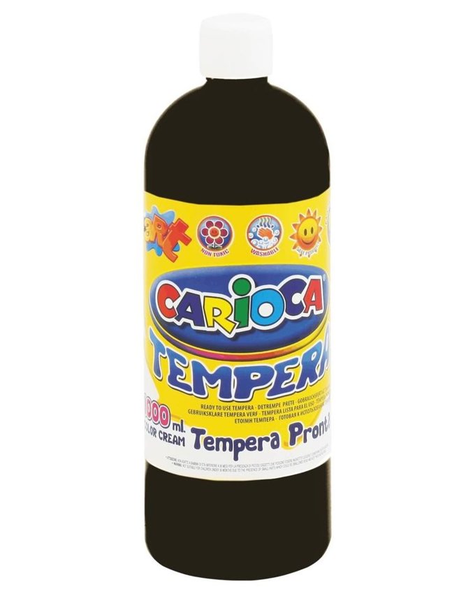 Farba Tempera Carioca 1000ml Butelka Czarna /KW
