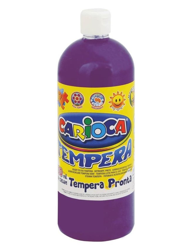 Farba Tempera Carioca 1000ml Butelka Fioletowa /KW