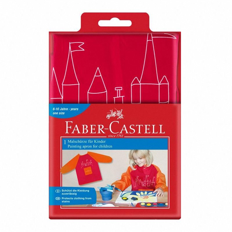 Fartuszek Do Malowania Dla Dzieci Czerwony Faber-Castell