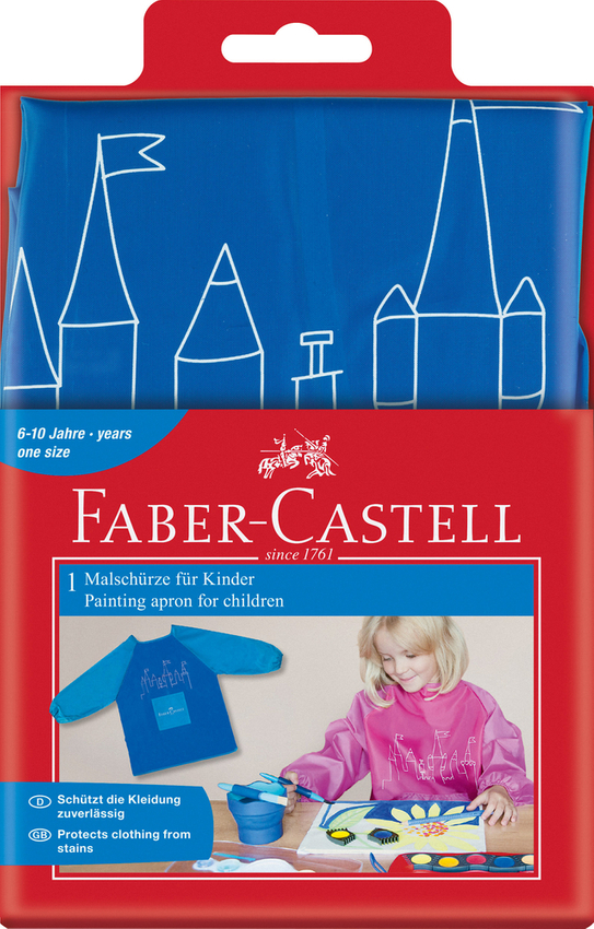 Fartuszek Do Malowania Dla Dzieci Niebieski Faber-Castell