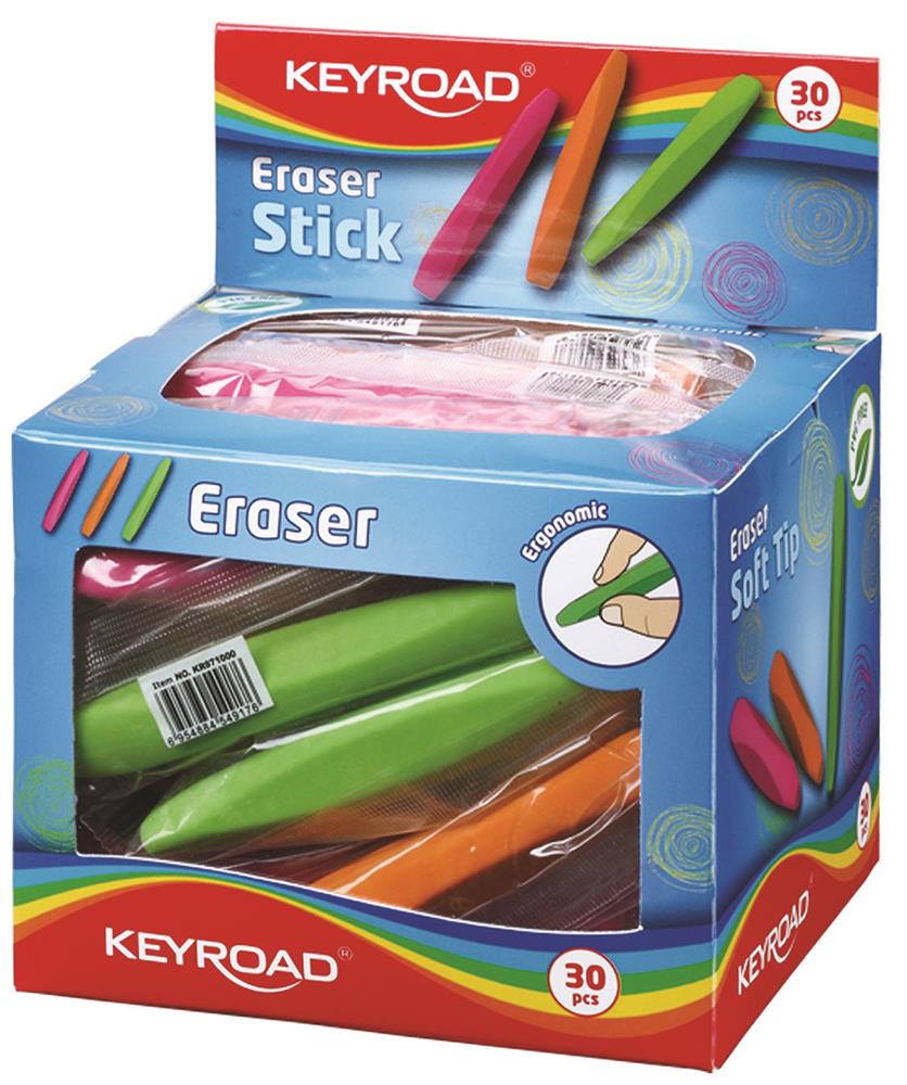 Gumka Uniwersalna Keyroad Stick Pakowane Na Displayu Mix Kolorów