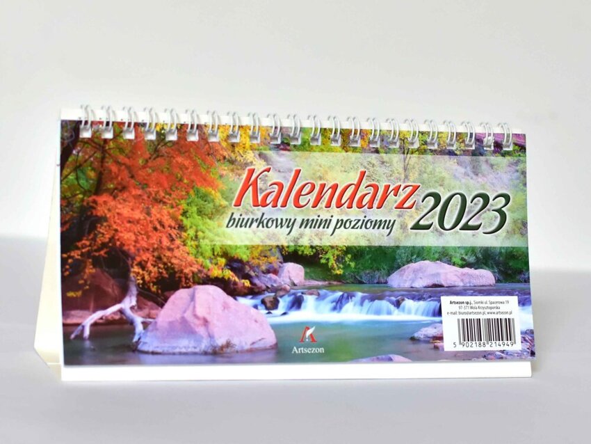Kalendarz Biurkowy Mini Poziomy 19,6x9,4 2023  /Artsezon