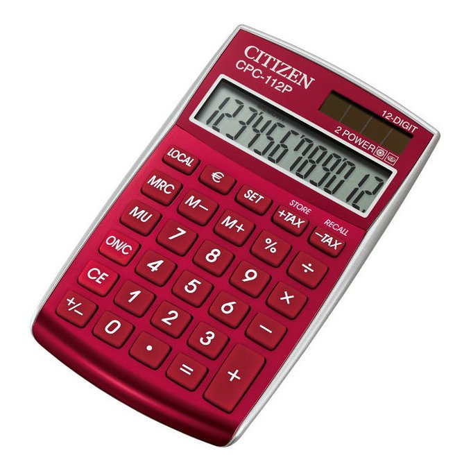 Kalkulator Citizen CPC-112RD Czerwony