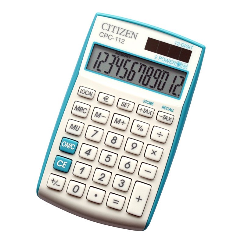 Kalkulator Citizen CPC-112VBL Niebieski