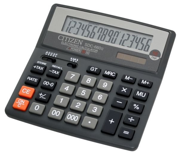 Kalkulator Citizen SDC-660II Czarny (WYPRZEDAŻ)