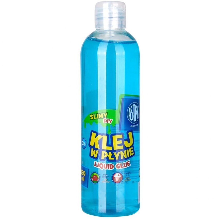 Klej w Płynie 250ml do Slime Niebieski  / Astra