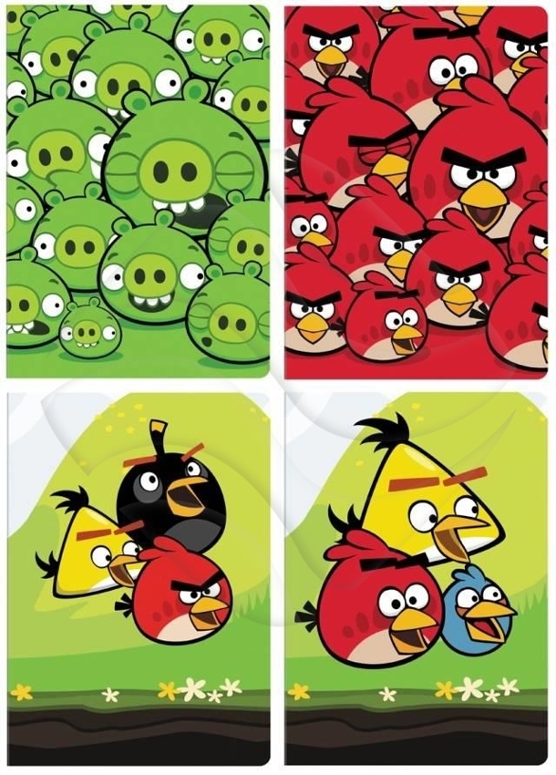 Kołozeszyt A4 80k Kratka Angry Birds /Interdruk