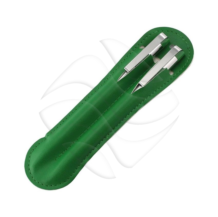 Komplet Długopis+Ołówek w Etui Skóropodobnym  A10.2620.40 Zielony  /MPM