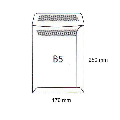 Koperty B5 HK Białe (176x250mm) A'500