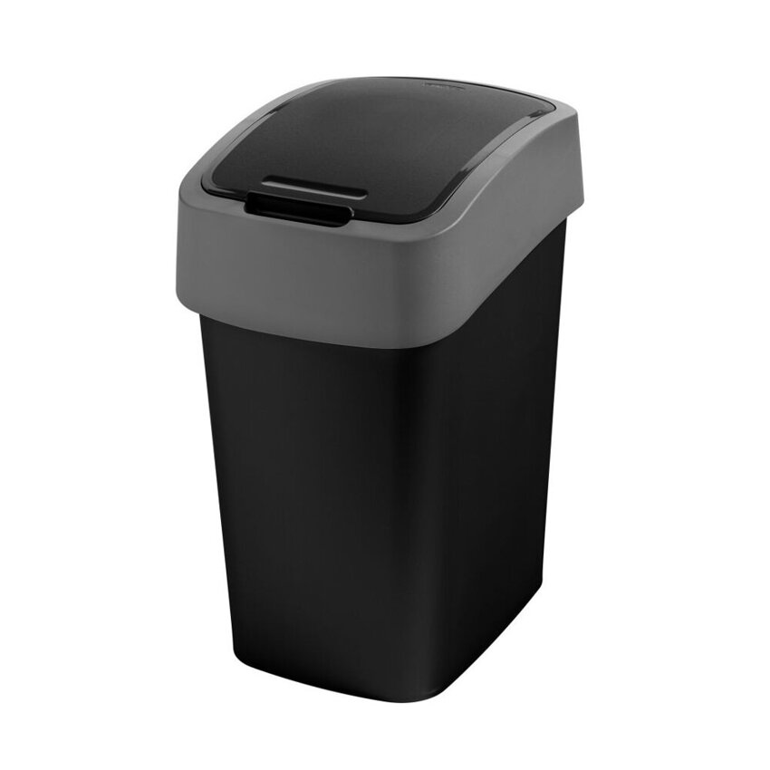 Kosz na śmieci 10L Flip Bin Szaro/Czarny  /Curver 229418