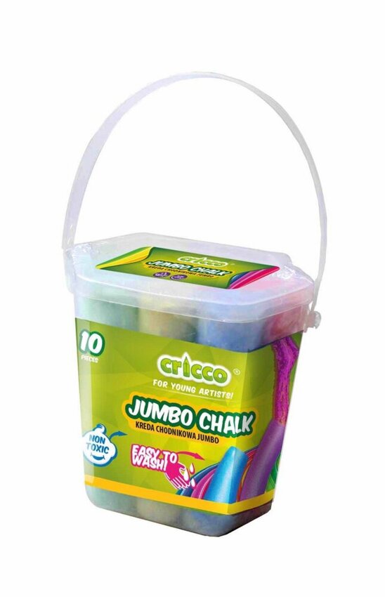 Kreda Kolorowa Jumbo  Cricco  20 Szt. Wiaderko