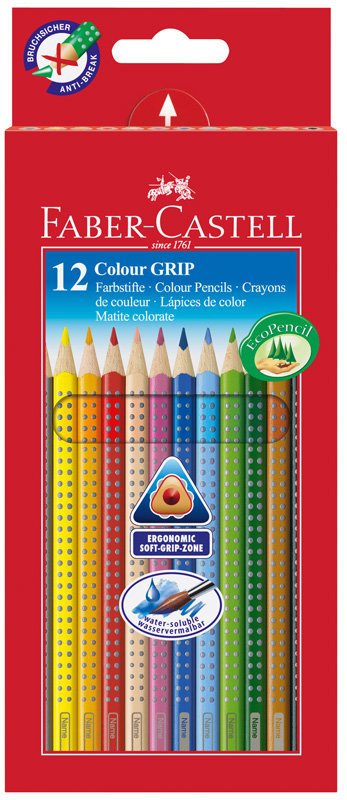 Kredki Grip 2001Karton 12 Kol. Faber-Castell