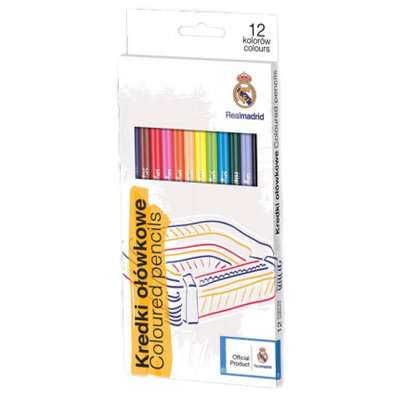 Kredki Ołówkowe Real Madrid 12 Kolorów /Astra 312116006