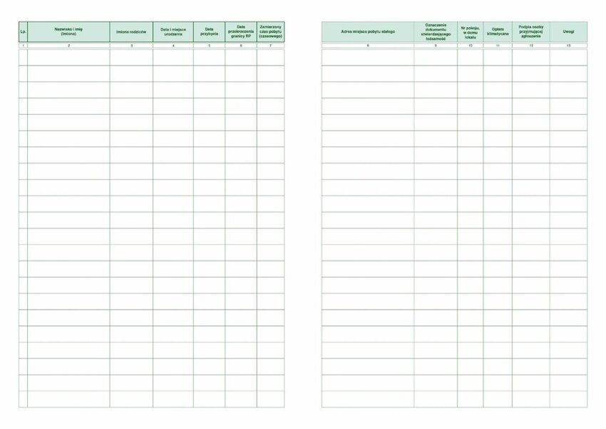 Książka Zameldowań A4 Offset 830-1 /MiP
