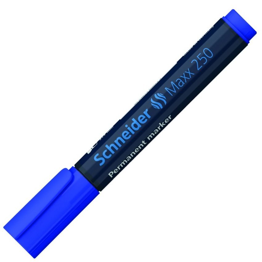 Marker Permanentny Schneider Maxx 250 Ścięty 2-7mm Niebieski