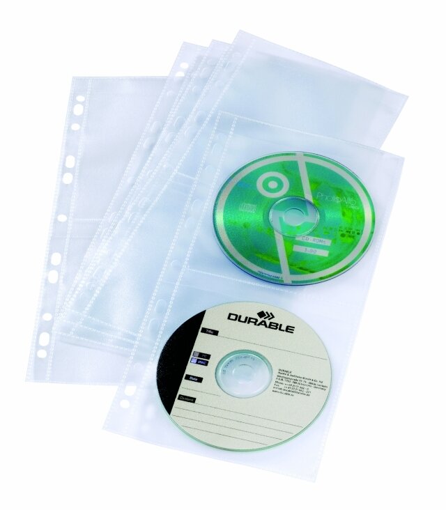 Obwoluta na 4 CD/DVD Cover Light S 5szt. /Durable 528219