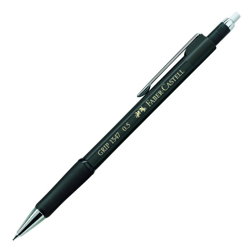 Ołówek Automatyczny Grip 1345 0,5mm Czarny Metaliczny Faber-Castell