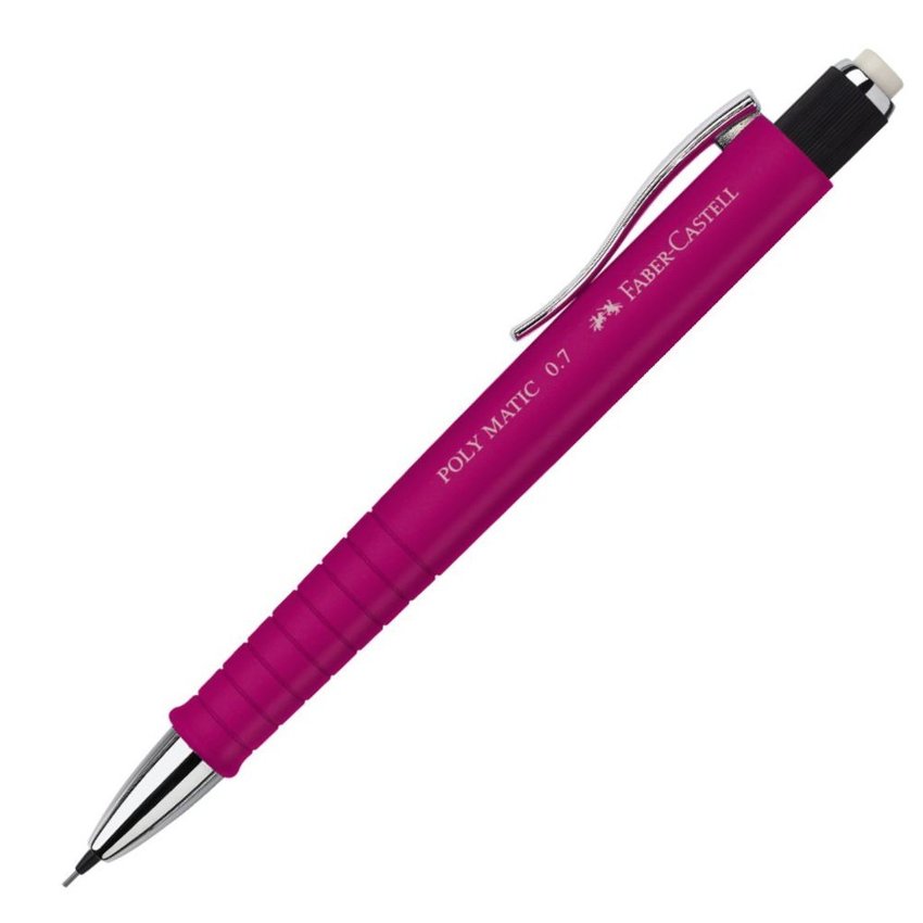Ołówek Automatyczny Poly Matic 0,7mm Różowy Faber-Castell