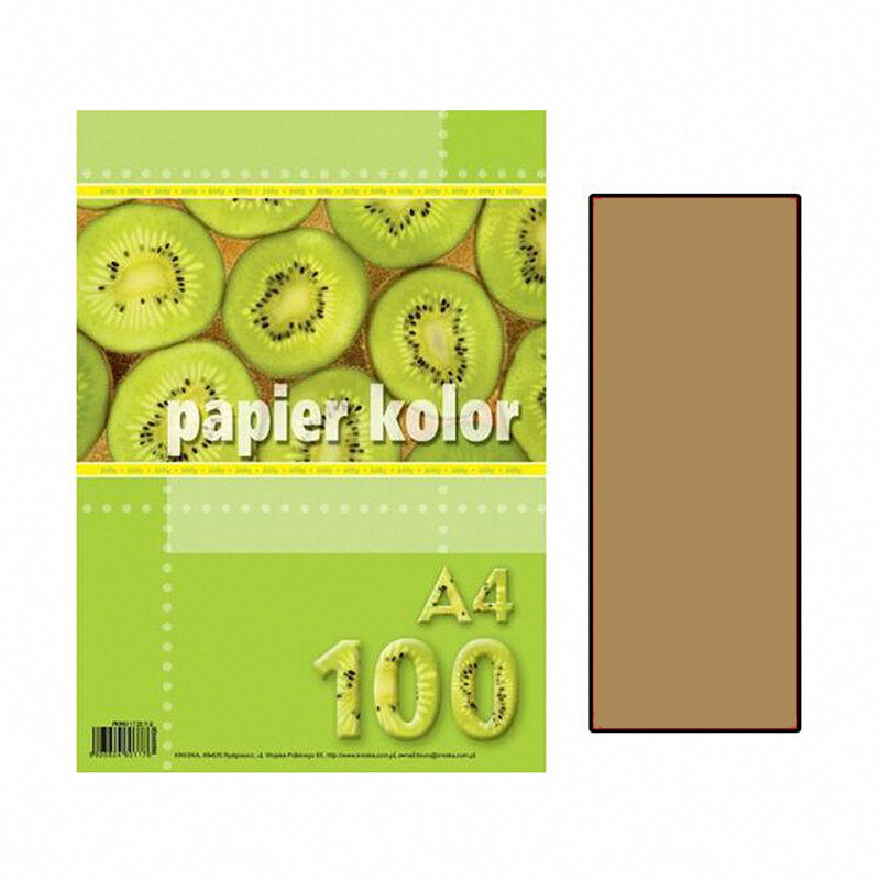 Papier Xero A4 A'100 80g J.Brązowy /Kreska