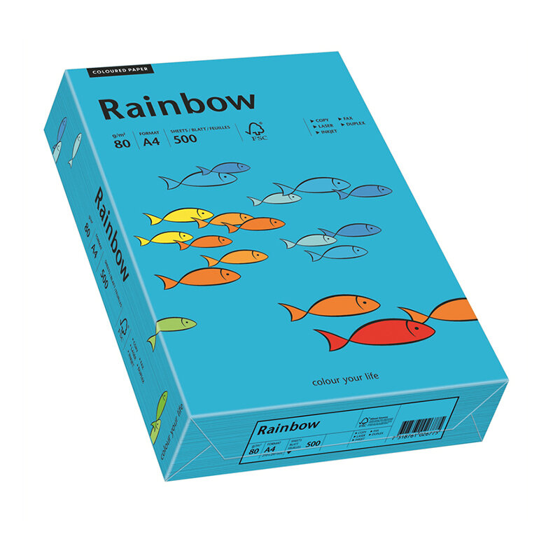 Papier Xero Rainbow A4 80G Ciemno-niebieski  R 88