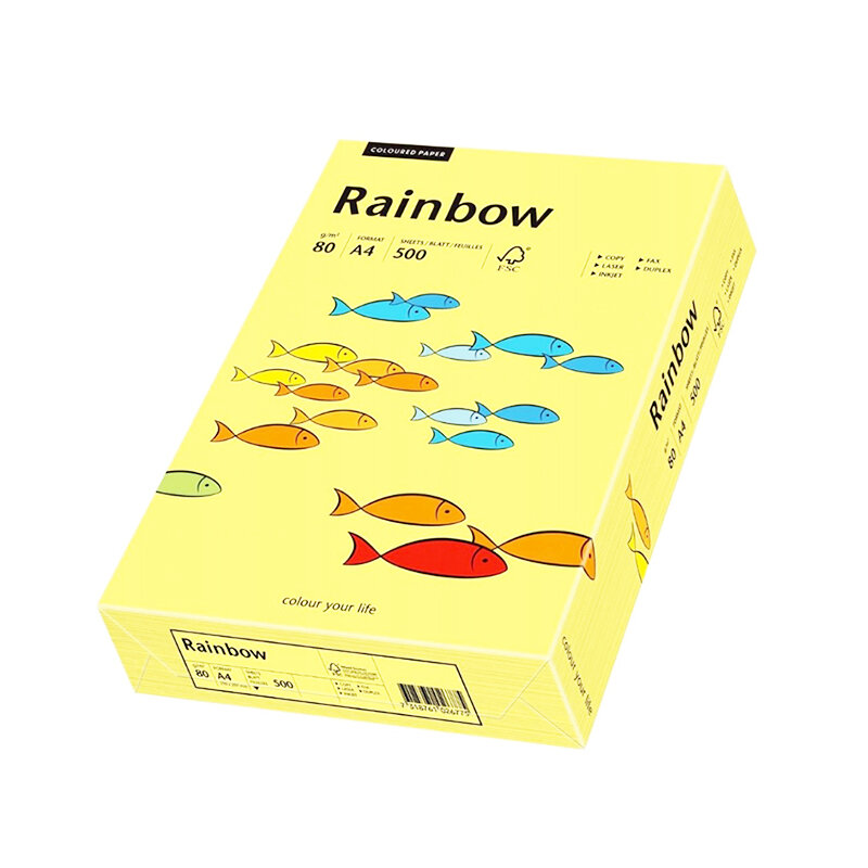 Papier Xero Rainbow A4 80G Jasny Żółty R12