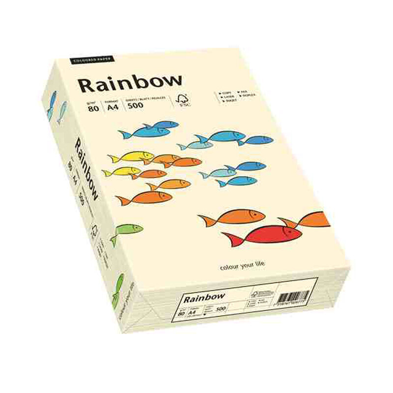 Papier Xero Rainbow A4 80G Kremowy R03