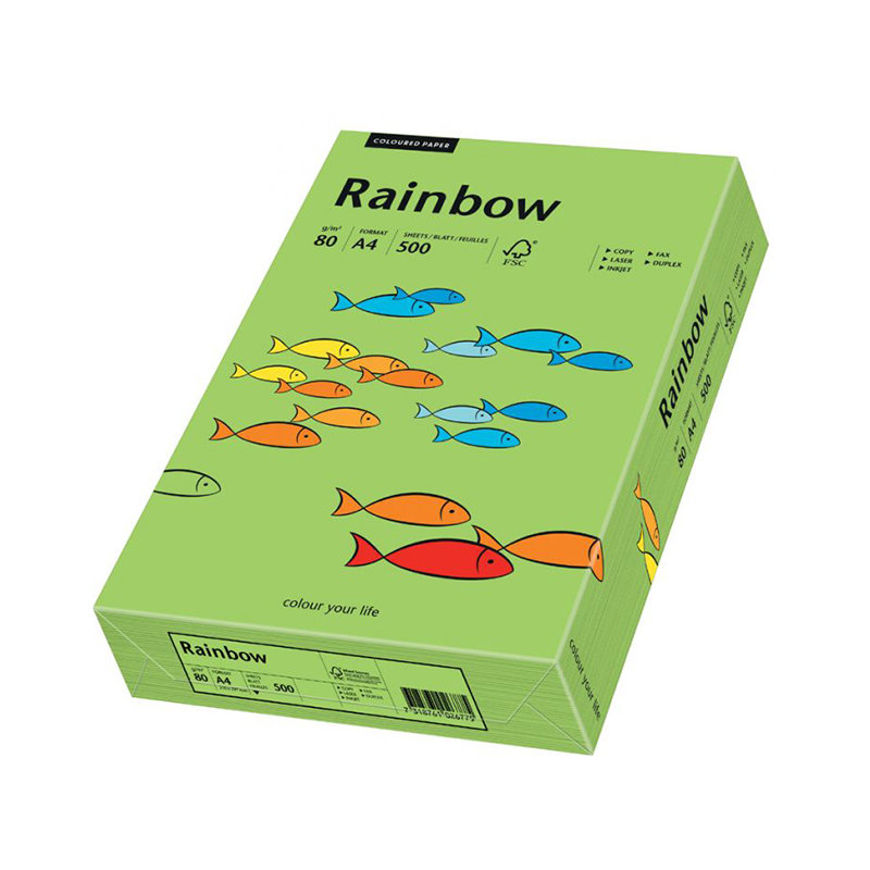 Papier Xero Rainbow A4 80G Zielony R 75