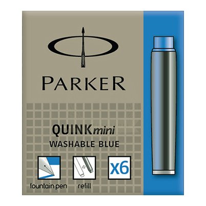 Parker Naboje Quink Mini 6szt. Niebieskie [1950409]