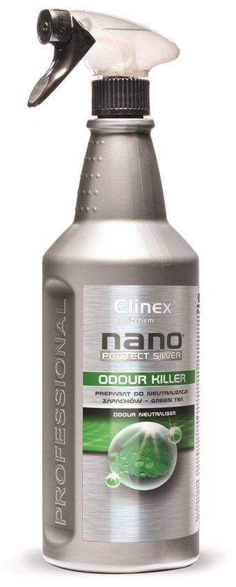 Preparat Do Neutralizacji Zapachów Clinex Nano Protect Silver Odour Killer 1L 70-351 Green Tea