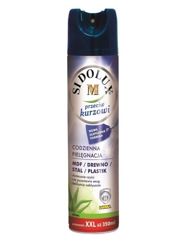 Sidolux M Spray do Mebli 350ml (MDF/Drewno/Stal/Plastik) Aloes