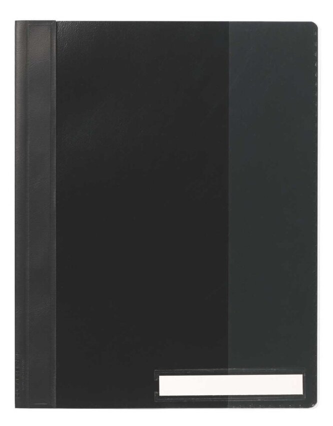 Skoroszyt A4+ PVC Opaque Przezroczysty 200 Kartek Czarny /Durable 251001