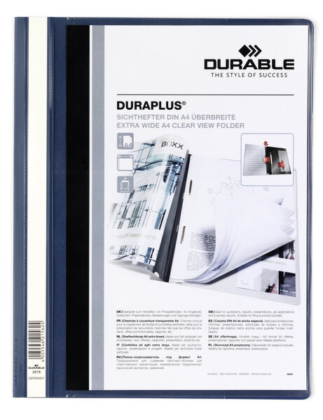 Skoroszyt Prezentacyjny A4+ Duraplus Granatowy /Durable 257907