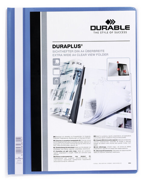 Skoroszyt Prezentacyjny A4+ Duraplus Niebieski /Durable 257906