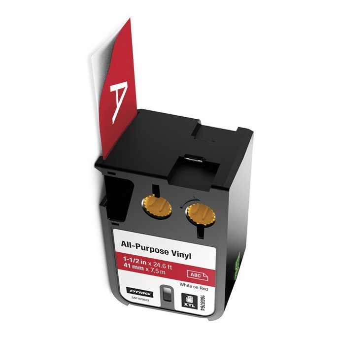 Taśma Vinylowa XTL 41 mm x 7 m Białe Na Czerwonym/Dymo 1868764