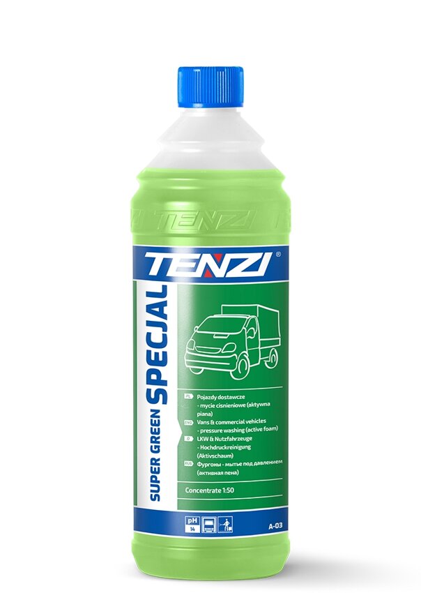 Tenzi Aktywna Piana do Mycia Ciężarówek, Maszyn Rolniczych Super Green Specjal 1L