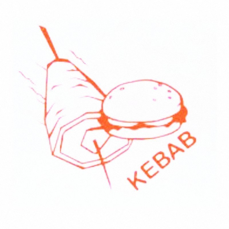 Torebka Papierowa Foliowana Kebab Nadruk A'200