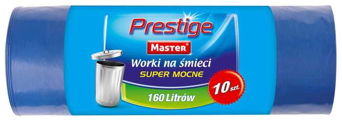 Worki Na Śmieci LDPE 160L A'10 Niebieskie Mocne Prestige /Master