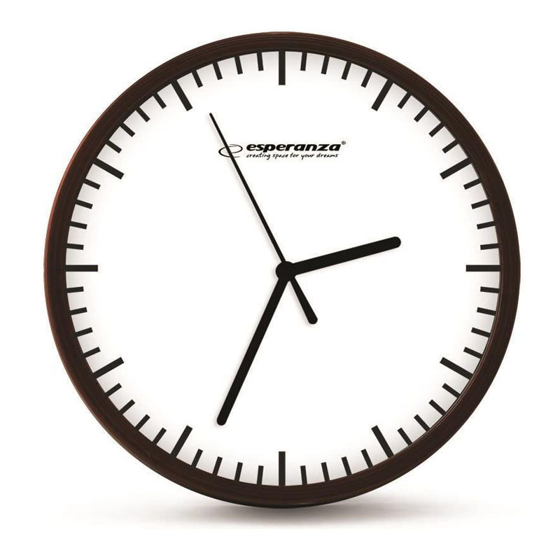 Zegar Ścienny Budapest Biały /Esperanza