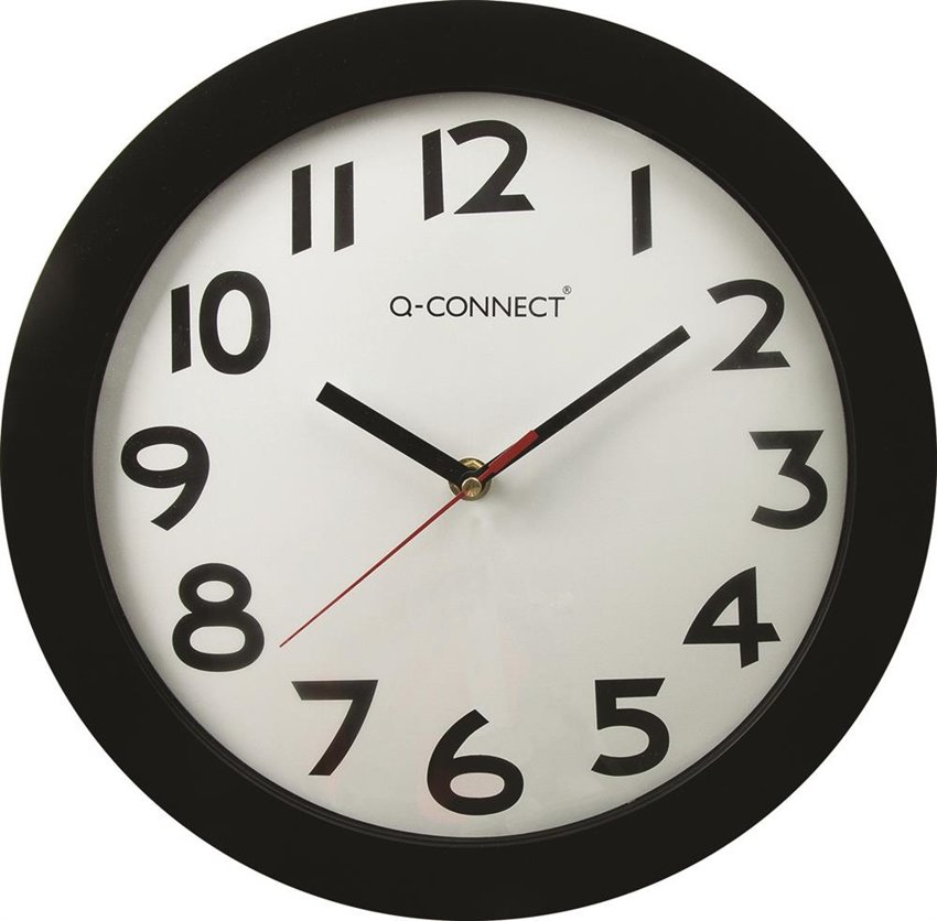 Zegar Ścienny Q-Connect Tokyo 30Cm Czarny
