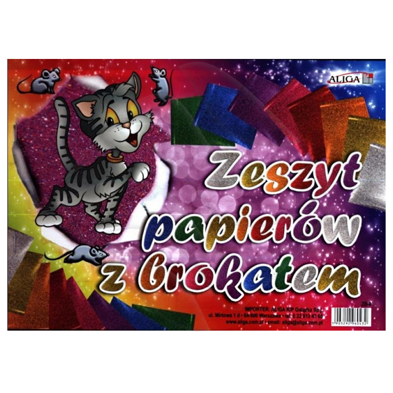 Zeszyt Papierów B4 Kol Brokat /Aliga