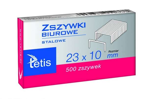 Zszywki Tetis 23/10 GZ102-A